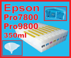 UltraChrome 8 Refillable Ink Cartridge Epson 7800/9800