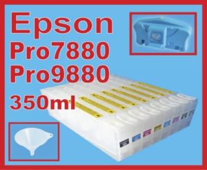 UltraChrome 8 Refillable Ink Cartridge Epson 7880/9880