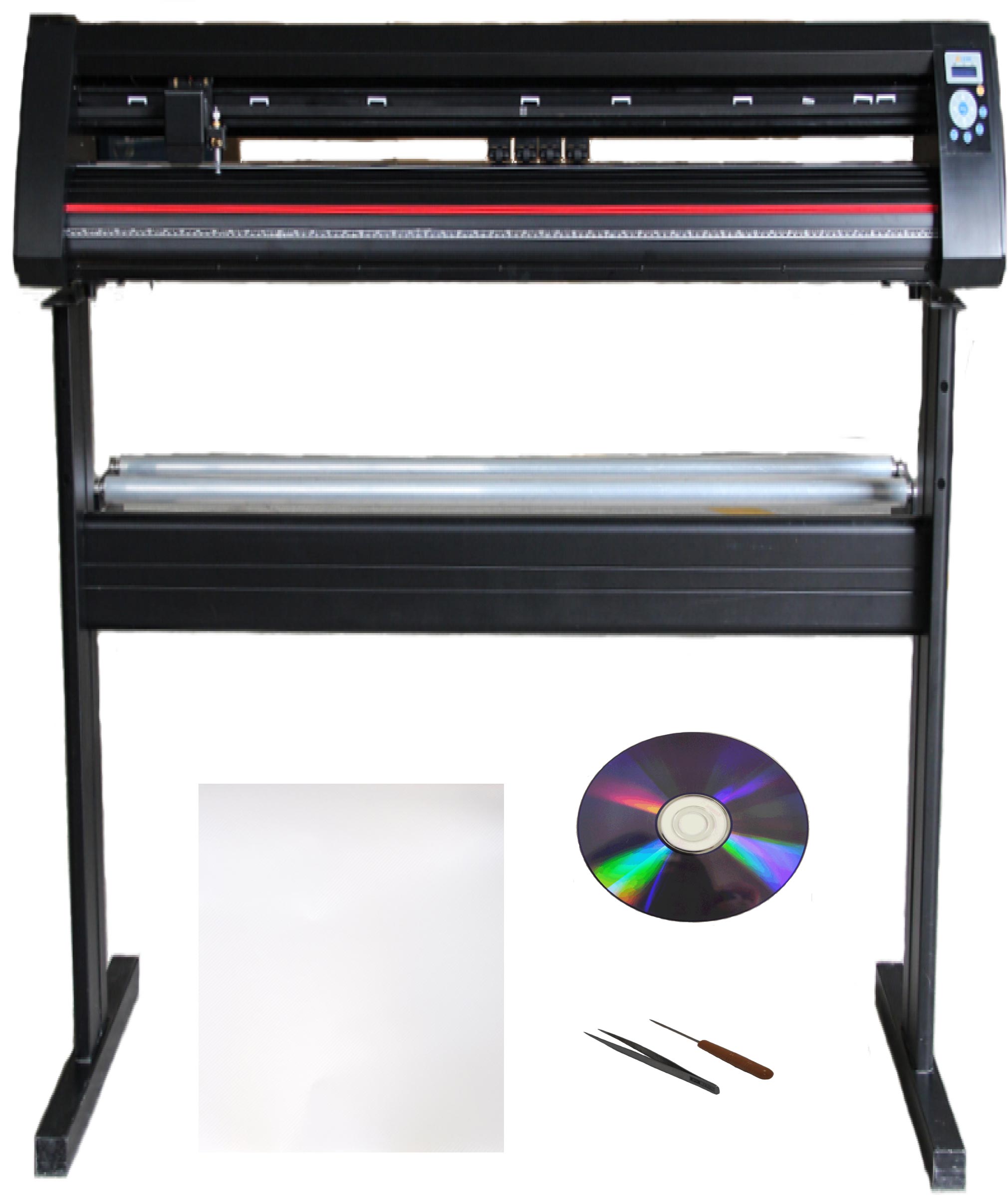 (image for) 34" 500g Force Metal Auto Contour Vinyl Cutter Plotter Pack