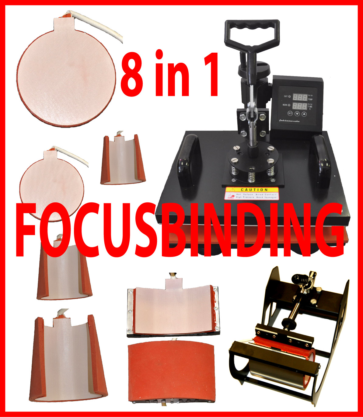 8 in 1 Multifunction Digital Heat Press