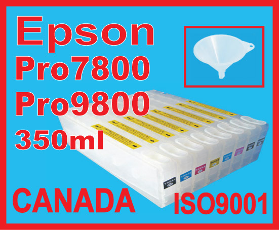 UltraChrome 8 Refillable Ink Cartridge Epson 7800/9800