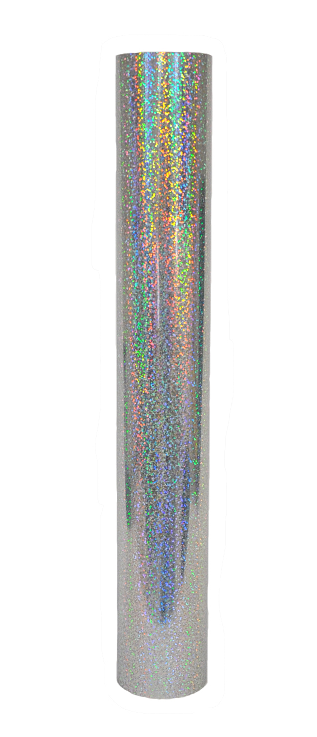 20 inchx3ft Silver Hologram Heat Press Transfer Vinyl for Tshirt