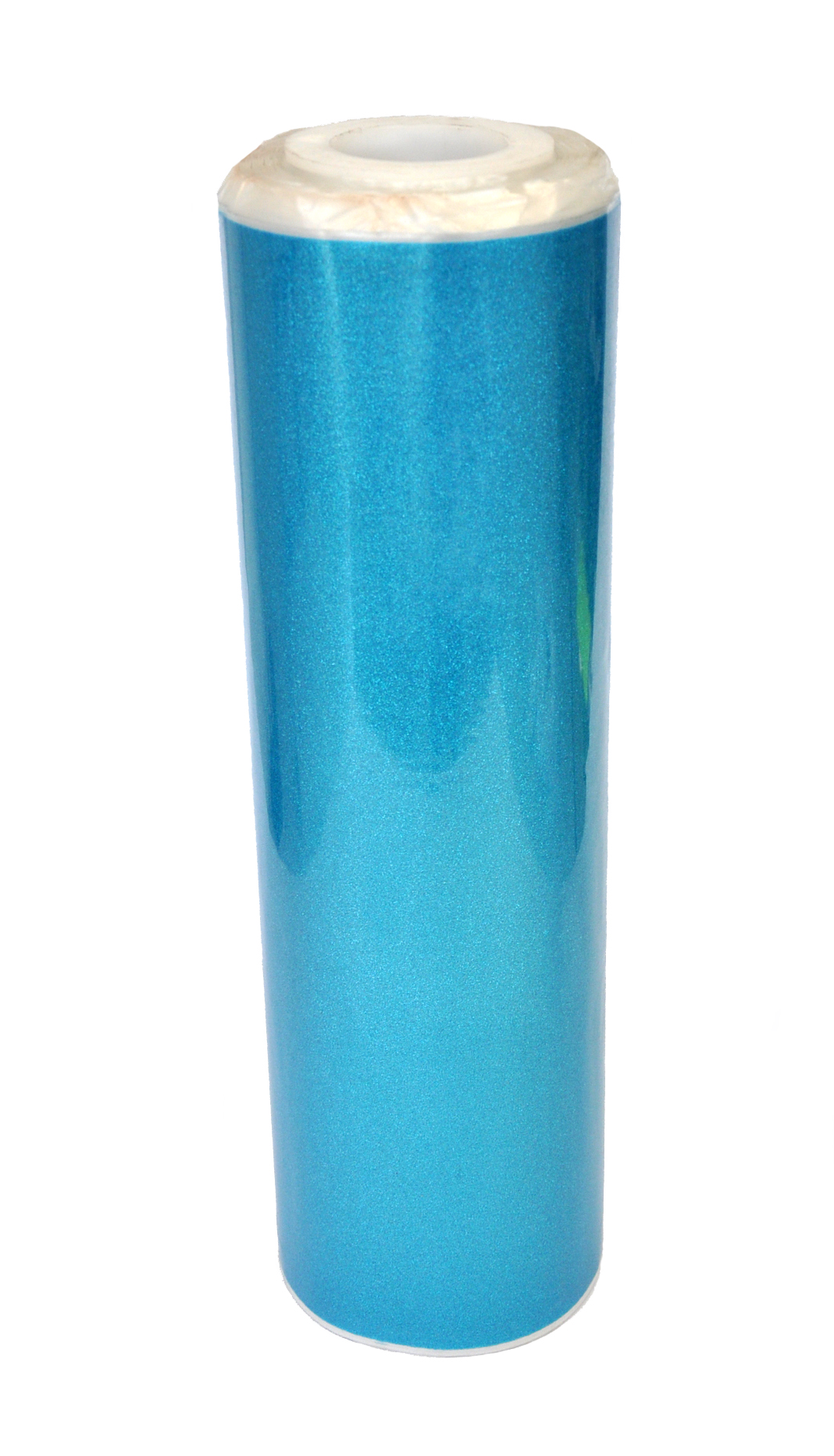 20 inchx3ft Light Blue Glitter Heat Transfer Vinyl sticky back