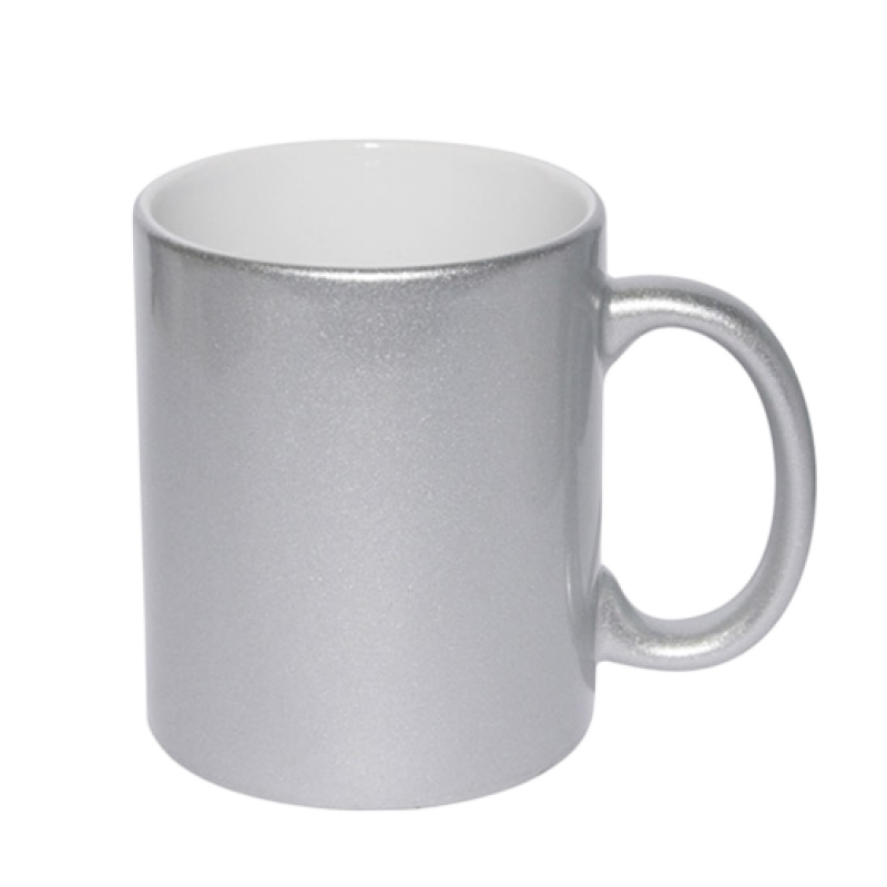 11oz Silver Color Sublimation Coated Mugs