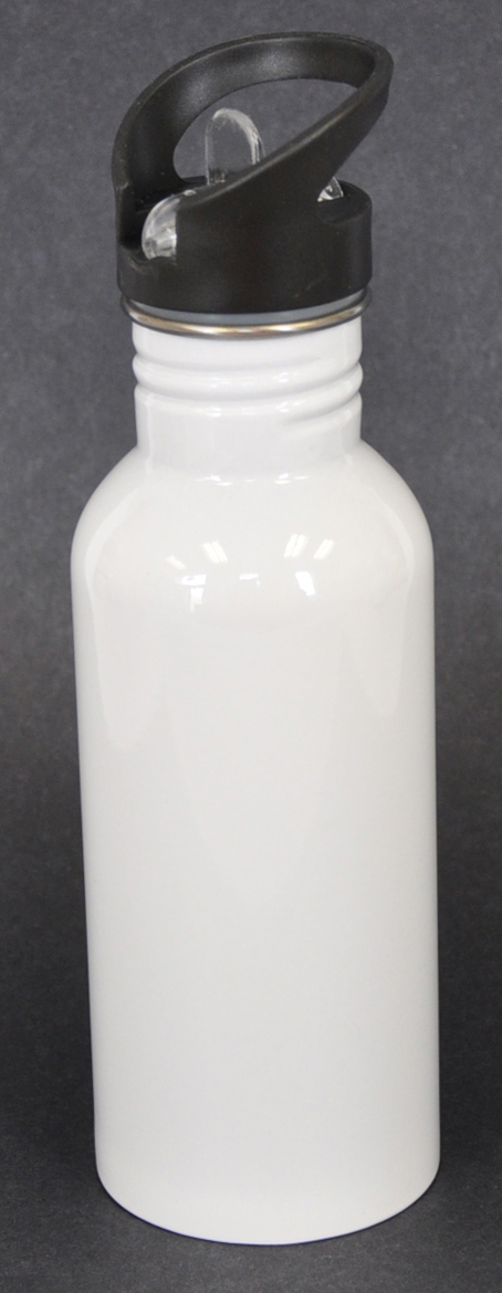 600ml White Sublimation Coated Water Bottle